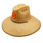 Peter Grimm Surfer Patch straw lifeguard hat by HatCountry with surfer patch detail and wide brim