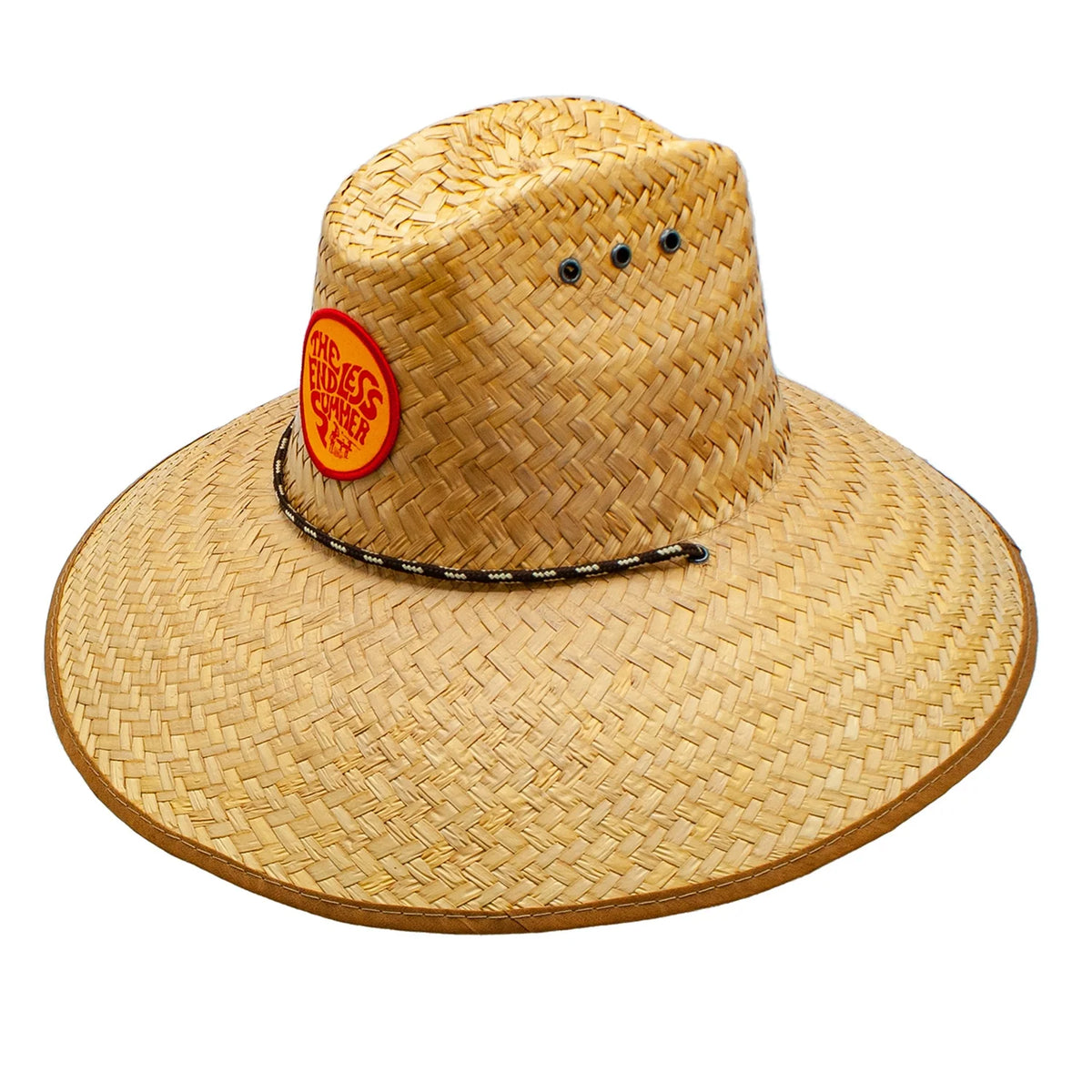 Peter Grimm Surfer Patch straw lifeguard hat by HatCountry with surfer patch detail and wide brim