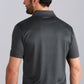Short Sleeve Sweater Polo Solid // Charcoal