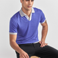 Short Sleeve Sweater Polo Contrast | Cobalt