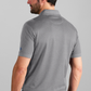 Short Sleeve Sweater Polo Solid // Light Grey