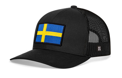 Sweden Flag Trucker Hat  |  Swedish Snapback