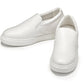 CALTO - T1022 - 2.6 Inches Taller (White) - Lightweight Nappa Leather Loafer