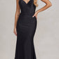 Nox Anabel T1138 Feather Shoulder Long Mermaid Gown
