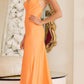 Nox Anabel T1138 Feather Shoulder Long Mermaid Gown
