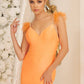 Nox Anabel T1138 Feather Shoulder Long Mermaid Gown