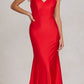 Nox Anabel T1138 Feather Shoulder Long Mermaid Gown