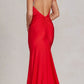Nox Anabel T1138 Feather Shoulder Long Mermaid Gown