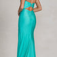 Nox Anabel T1139 Floor Length Fitted Satin Strapless Sweetheart Dress
