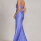 Nox Anabel T1139 Floor Length Fitted Satin Strapless Sweetheart Dress