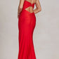 Nox Anabel T1139 Floor Length Fitted Satin Strapless Sweetheart Dress