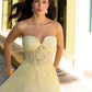 Nox Anabel T1326 Long Strapless Bonded Bodice Glitter Tulle A-Line Gown