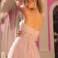 Nox Anabel T1326 Long Strapless Bonded Bodice Glitter Tulle A-Line Gown