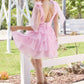 Nox Anabel T133 Fit and Flare Chiffon Dress with Deep V-Pleated Neck