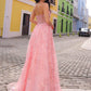 Nox Anabel T1332 Bell of the Ball Strapless A-Line Sequin Floral Dress