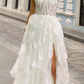 Nox Anabel T1335 Long A-Line Tiered Skirt Lace Applique Sweetheart Dress