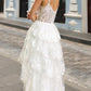 Nox Anabel T1335 Long A-Line Tiered Skirt Lace Applique Sweetheart Dress