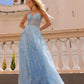 Nox Anabel T1336 Long A-Line Glitter Sequin Applique Corset Ball Gown