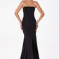 Astee T2010 Fitted Strapless Mermaid Gown