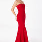 Astee T2010 Fitted Strapless Mermaid Gown