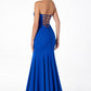 Astee T2010 Fitted Strapless Mermaid Gown
