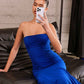 Astee T2010 Fitted Strapless Mermaid Gown
