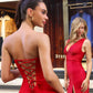 Astee T2010 Fitted Strapless Mermaid Gown
