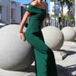 Astee T2011 Off the Shoulder Fitted Evening Gown Back Slit
