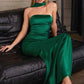 Astee T2012 Strapless Fitted Mermaid Gown with Scarf