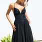 Ladivine Amoris T214 Sleeveless Spaghetti Strap A-Line Glitter Gown