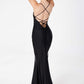 Astee T3001 Long Fitted Evening Gown Strappy Open Back