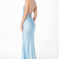 Astee T3001 Long Fitted Evening Gown Strappy Open Back