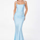 Astee T3001 Long Fitted Evening Gown Strappy Open Back