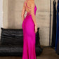 Astee T3001 Long Fitted Evening Gown Strappy Open Back