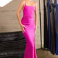 Astee T3001 Long Fitted Evening Gown Strappy Open Back