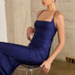 Astee T3001 Long Fitted Evening Gown Strappy Open Back