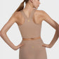 Trophy Yoga side split crop top in four-way stretch fabric, made in USA