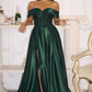 Amoris T614 Off the Shoulder A-Line Gown Sequin Bodice