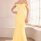 Ladivine Amoris T705 Off Shoulder Fitted Bridesmaid Gown
