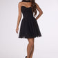 Amoris T709 Short Strapless Chiffon Dress