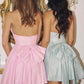 Amoris T710 Halter Top Short V-Neck Glitter Dress