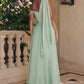 Amoris T716 One Shoulder Chiffon A-Line Evening Dress