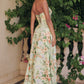 Amoris T717 Floral Chiffon A-Line Gown Corset Back