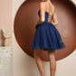 Nox Anabel T718 Short A-Line Corset Back Baby Doll Dress Tulle Skirt