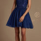 Nox Anabel T718 Short A-Line Corset Back Baby Doll Dress Tulle Skirt