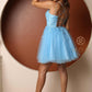 Nox Anabel T718 Short A-Line Corset Back Baby Doll Dress Tulle Skirt