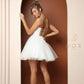 Nox Anabel T718 Short A-Line Corset Back Baby Doll Dress Tulle Skirt