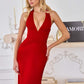 Amoris T720 Halter Satin Sleek Floor Length Gown