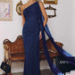 Amoris T730 One Shoulder Chiffon Formal Gown
