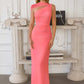 Amoris T730 One Shoulder Chiffon Formal Gown